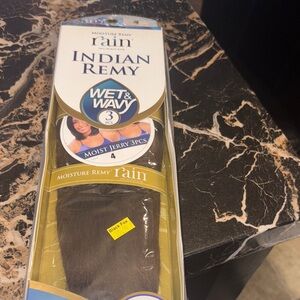Black Moisture Remy Rain Indian Remy Wet & Wavy Hair Extensions